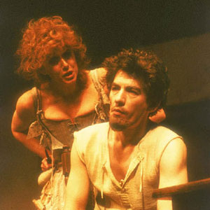 Doll Common (Susan Dury) and Face (Ian McKellen)