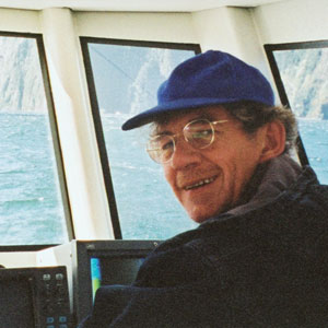 With Sean Astin on Milford Sound, NZ