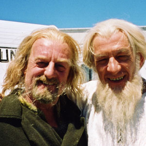 With Bernard Hill at Camperdown Studios