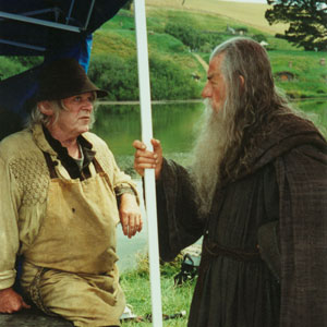Hobbit and Gandalf