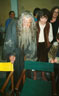 With Elijah Wood and Philippa Boyens in between takes