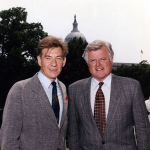 With Senator Ted Kennedy