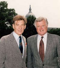 With Senator Ted Kennedy