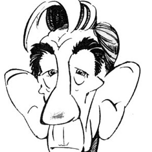 Caricature from newspaper