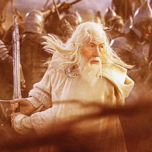 Gandalf the White in full battle