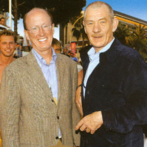 2003, EMILE: In Cannes, with John Brock (CEO Interbrew), May 2003  - Photo by Courtesy Stella Artois Screen