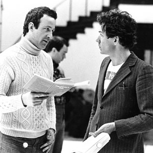 1976, THE WINTER'S TALE: Bob Peck and Ian McKellen in rehearsal  
