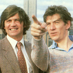 With Melvyn Bragg of The South Bank Show, during the run of <i>Amadeus</i>