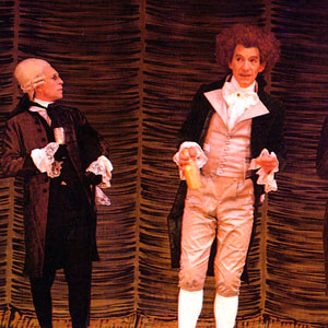 1985, THE CRITIC: Mr Sneer (Jonathan Hyde), Mr Puff (Ian McKellen), Justice (Laurence Rudick)  