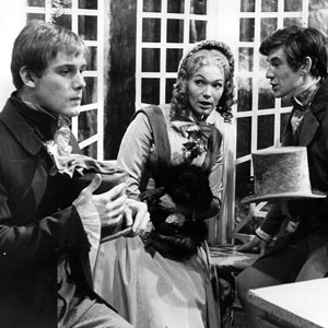 Episode 7, Why doesnt he go away?: Traddles, Dora (Tina Packer) with Gyp and David (Ian McKellen)