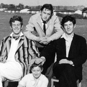1964,   Roger Mutton, John D Collins, and Ian McKellen with a fan in Nottingham  