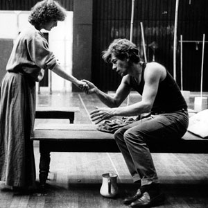 In rehearsal with Abigail McKern