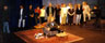 25 May 1997, Surprise birthday party onstage at LA Theatre Works following performance, including Terry Anderson, Tim Miller, Armistead Mapin, Kathy Bates, Jeff Burckhardt, Emma Thompson, Annette Bening, Sean Mathias, Ellen Degeneres, Anne Heche, Gregory Cooke