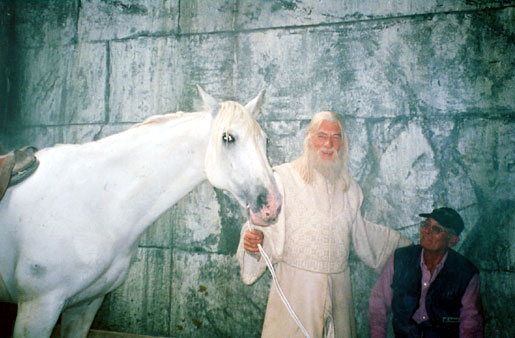 With Shadowfax and handler