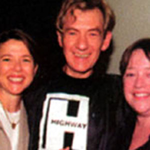With Annette Bening and Kathy Bates, birthday celebration