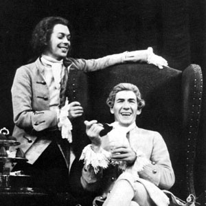 Mozart (Tim Curry) and Salieri (Ian McKellen)