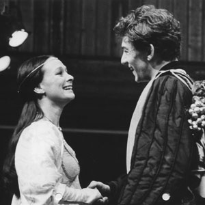 1976, ROMEO AND JULIET (1976): Juliet (Francesca Annis) and Romeo (Ian McKellen)  