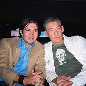 2003, EMILE: Tygh Runyan and Ian McKellen, Toronto Film Festival, September 2003  