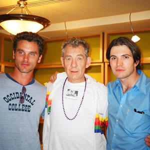 2003, EMILE: Chris Martin, Ian McKellen, Tygh Runyan, Toronto Film Festival, September 2003  - Photo by Clair Cooper