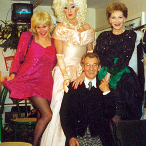 Backstage at Equality Show: Gayle Tuesday, Lily Savage, Ian McKellen and Sian Phillips