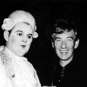With Mig Kimpton at Elton Johns birthday party, London