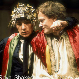 1976, ROMEO AND JULIET (1976): Romeo (Ian McKellen) and Mercutio (Michael Pennington) on their way to the Capulet feast. Act 1  Scene 4  - Photo by Reg Wilson