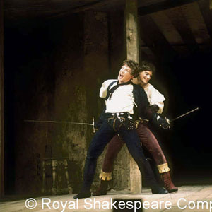 1976, ROMEO AND JULIET (1976): Romeo (Ian McKellen) fights Tybalt (Paul Shelley). Act 3  Scene 1  - Photo by Reg Wilson