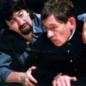1989, OTHELLO: Director Trevor Nunn and Ian McKellen (Iago)  