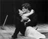 Thus with a kiss I die. Romeo (Ian McKellen) dies entwined with Juliet (Francesca Annis) who awoke
just as Romeo expired, her arm moving above his still breathing corpse.