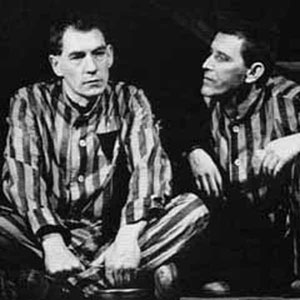 Ian McKellen (Max) and Tom Bell (Horst) meeting in Dachau
