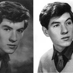 1961,   June � These were my first portraits, which Corin Redgrave, my fellow-undergraduate actor at Cambridge, persuaded me I should need as a professional actor.  He took me to his fathers photographer in Knightsbridge, London.  I was powdered and brushed and posed in front of an old-fashioned plate camera - and these two stilted shots were the result.  I ordered 50 of each and used them to send to prospective employers and to the occasional fan.  - Photo by Paul Tanqueray