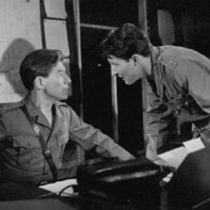 1961, END OF CONFLICT: Mark Eden (R) and Ian McKellen
<BR><BR><I>Mark Eden was the most glamorous actor I had worked with � he had star quality, more to do with his looks and demeanour than with his talent.</I>  