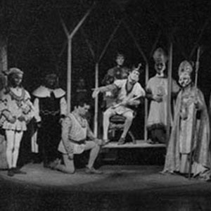 1962, BECKET: L to R: Ian Thompson, Gawn Grainger, Colin Kaye, Brendan Barry, Ian de Voy, Patrick OConnell, Ian McKellen, Roderick Horn, Clive Graham, Jonathan Meddings,  