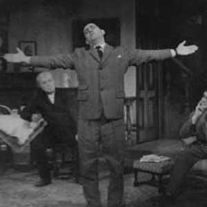 1962, THE KEEP (1962): L to R: Brendan Barry, Michael Forrest, Gawn Grainger, Ian McKellen, Brian Hankins  