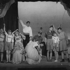 1963, How Dare We!: L to R: Susan Wherrett, Colin Kaye, Gillian Malster, Marcia Ashton, Irene Inescort, Jonathan Meddings, Chris Winnera, Josie Kidd, Ian McKellen, Brendan Barry  