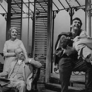 1963, LONG DAY'S JOURNEY INTO NIGHT: L to R: Betty Bowden, Clive Morton, Stephen MacDonald, Ian McKellen
<BR><BR><I>As in most productions, our Mary Tyrone acted  her husband and sons off the stage - much the best part.</I>  