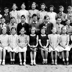Methodist Primary School, Wigan. Ian McKellen 2nd from right in middle row.