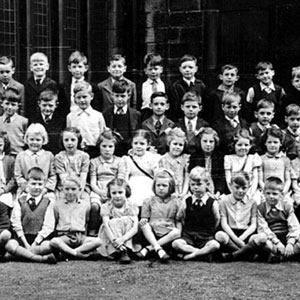 Methodist Primary School, Wigan. Ian McKellen 5th from left in back row.