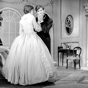 1959, A MONTH IN THE COUNTRY: Natalya (Marguerite Shakespeare), Beliaev (Ian McKellen), Rakitin (John Arnott)  - Photo by Edward Leigh