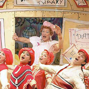 2004, ALADDIN: Widow Twankey greets adoring crowds  - Photo by Manuel Harlan/PA