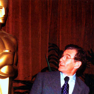 2002, THE LORD OF THE RINGS: THE FELLOWSHIP OF THE RING: With Oscar at Academy Awards Nominee Luncheon, Beverly Hills  