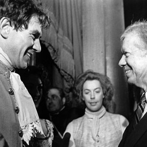 Ian McKellen, Tim Curry, US President Jimmy Carter, The National Theater, Washington, DC, November 1980
