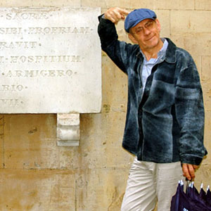 2005, THE DA VINCI CODE: The remains of my Latin are insufficient to decipher any secrets on this plaque.  - Photo by Keith Stern