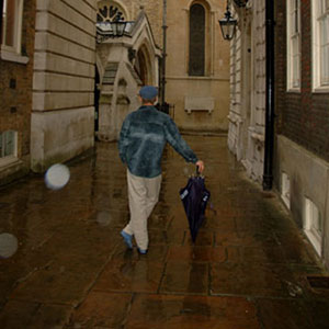 2005, THE DA VINCI CODE: Down an alley-way, Temple Church rests between the ancient Inns of Court, where barristers are called to the bar and eventually practise out of the chambers of their clerks or agents.  - Photo by Keith Stern