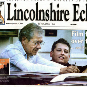 2005, THE DA VINCI CODE: The Lincolnshire Echo, Front Page, 17 August 2005  