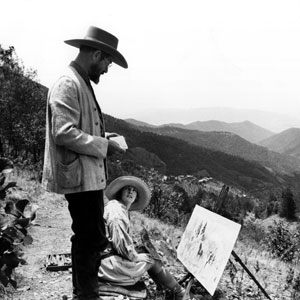 Lawrence (Ian McKellen) and Brett (Penelope Keith) on a painting expedition.