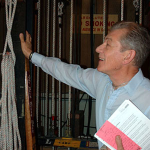 2006,   Backstage, CBS Studios Hollywood, for Bill Maher Show, with old equipment from Jack Benny Show  - Photo by Keith Stern