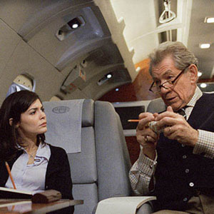 2006, THE DA VINCI CODE: Sophie (Audrey Tautou) and Teabing (Ian McKellen) on his jet  