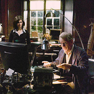 2006, THE DA VINCI CODE: Sophie (Audrey Tautou) and Teabing (Ian McKellen) in his study  
