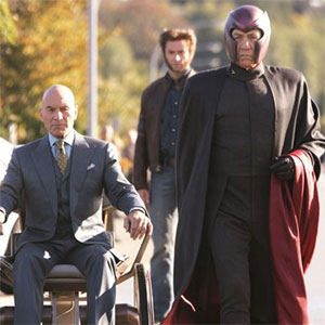 Storm, Prof X, Magneto, Wolverine